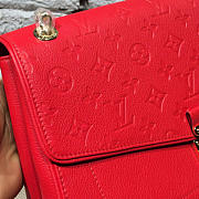 LV St Germain MM Monogram Empreinte Leather red 3115  - 5