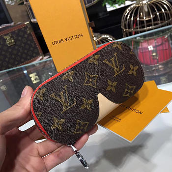 Louis vuitton monogram glasses cases emilie red