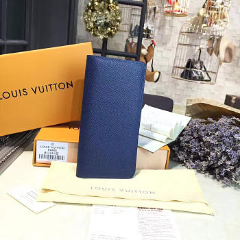 Louis Vuitton ZIPPY Wallet Blue 3587 19cm