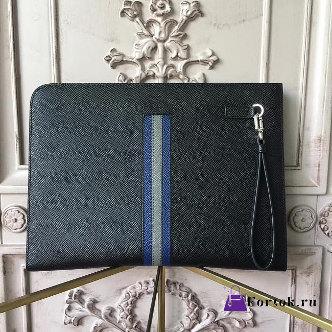 Prada Leather Clutch Bag 4180 33cm - 1