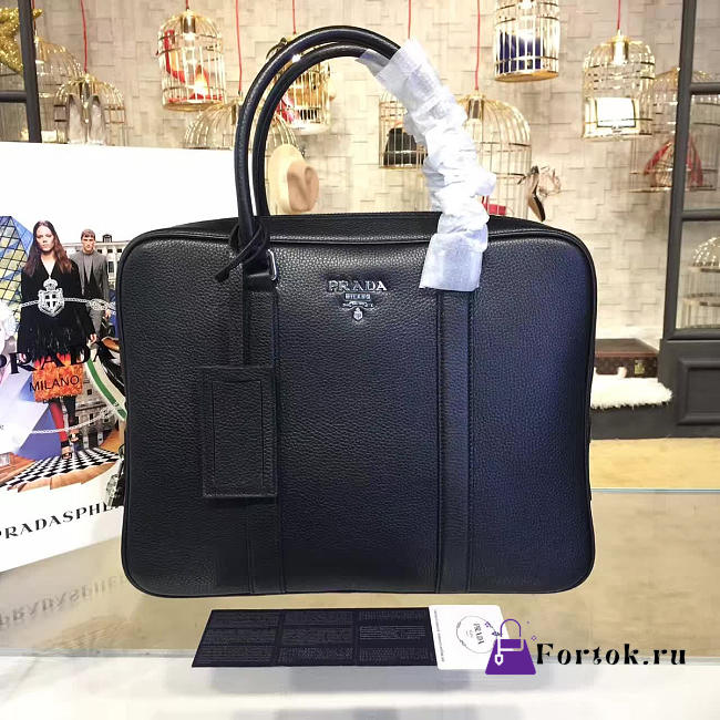 Prada Leather Briefcase 4197 - 1