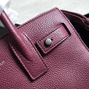 YSL Classic Sac-De-Jour Nano Purple Plum 22cm  - 3
