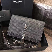 YSL MONOGRAM KATE BAG WITH LEATHER TASSEL 4746 19cm - 6