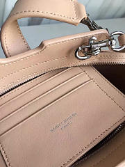 YSL toy Cabas Crossbody Leather Bag Apricot 4825 16cm  - 6