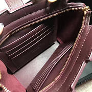 YSL Toy Cabas Crossbody Leather Purple Plum 4849 16cm  - 4