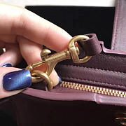 YSL Toy Cabas Crossbody Leather Purple Plum 4849 16cm  - 2