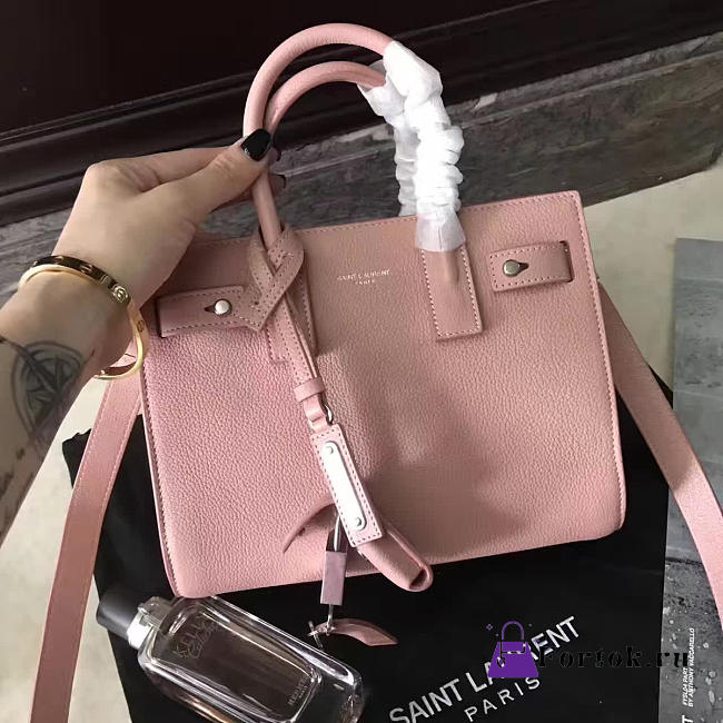 YSL Classic Sac-De-Jour Nano Pink Nude 4877 22cm  - 1