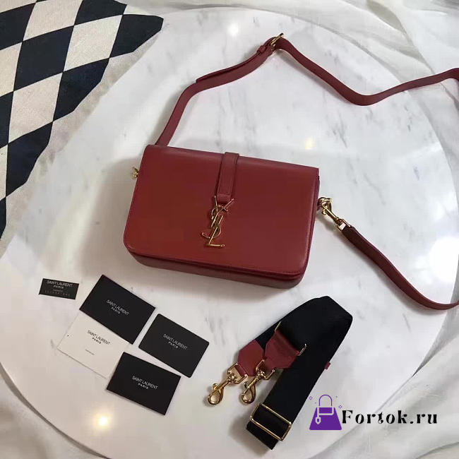 YSL CLASSIC Large UNIVERSITÉ Red 4941 25cm  - 1