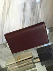 YSL MONOGRAM KATE Clutch GRAIN DE POUDRE EMBOSSED LEATHER 4962 25cm  - 3