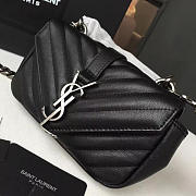 YSL MONOGRAM College Silver Hardware Back 5076 18cm - 4
