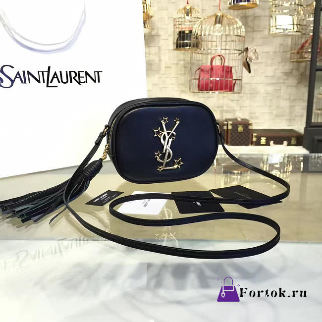 YSL MONOGRAM Blogger Strat Black 5107 14cm - 1