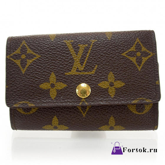 LOUIS VUITTON 6 Key Holder Monogram Canvas 10cm - 1