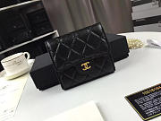 Chanel purse Clutch caviar gold buckle 10218184 11.5cm  - 2