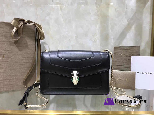 Bvlgari Serpenti Forever Calf Leather Flap Cover Crossbody Bag 38102 5846 - 1