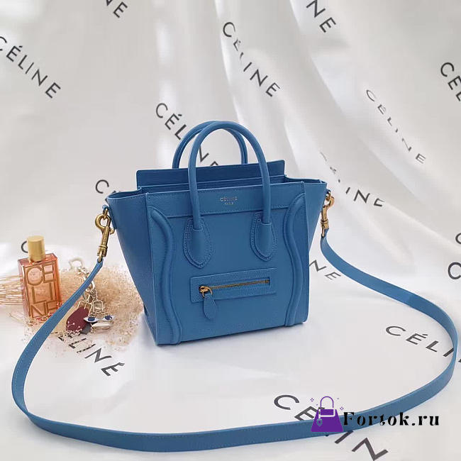 Celine Leather Nano Luggage  Z991 20cm  - 1
