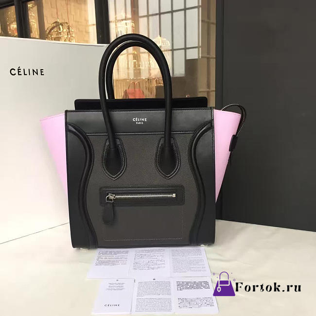 Celine Leather Micro Luggage Z1066 26cm  - 1