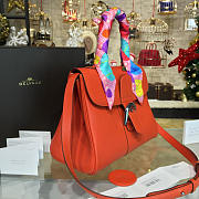 Delvaux MM Brillant Satchel Oranger 1498 28cm  - 5