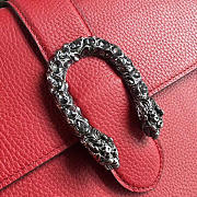 Gucci Dionysus medium top handle bag Red leather 27cm - 3
