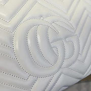 Gucci GG Marmont Matelassé Tote White Leather 2228 35cm - 3