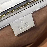 Gucci GG Marmont Matelassé Tote White Leather 2228 35cm - 5