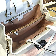 Gucci GG Marmont Matelassé Tote White Leather 2228 35cm - 6