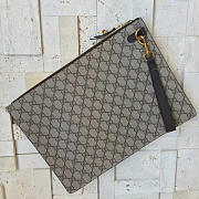 Gucci GG Leather Clutch Bag Z018 35cm  - 3