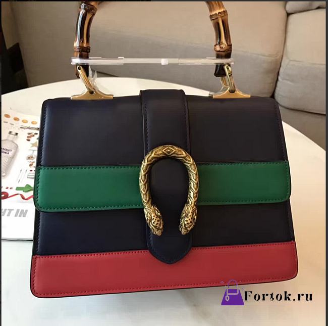 Gucci Dionysus medium top handle bag Blue - 1