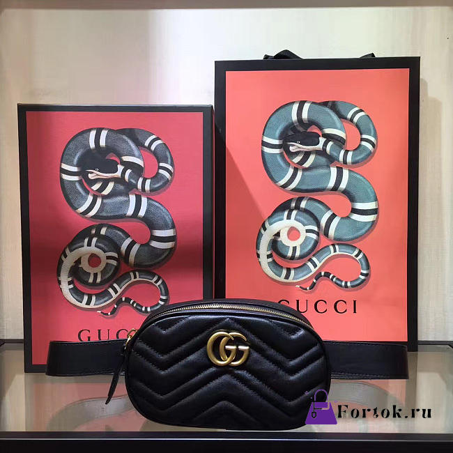 Gucci GG Leather Marmont 2404 18cm - 1