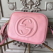 Gucci Soho Disco Leather Bag Pink Z2601 21cm - 3