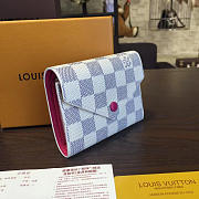 Louis Vuitton VICTORINE Wallet Damier Azur Canvas 3197 12cm - 1