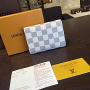 Louis Vuitton VICTORINE Wallet Damier Azur Canvas 3197 12cm - 3