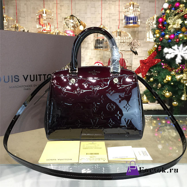 LOUIS VUITTON BREA PM Monogram Vernis Leather - 1