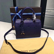 LOUIS VUITTON SPEEDY Blue 3828 25cm - 2