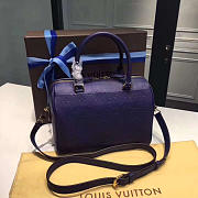 LOUIS VUITTON SPEEDY Blue 3828 25cm - 3