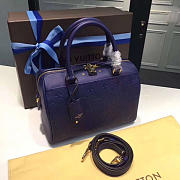 LOUIS VUITTON SPEEDY Blue 3828 25cm - 4