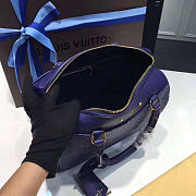 LOUIS VUITTON SPEEDY Blue 3828 25cm - 5