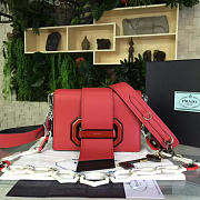 PRADA Plex Ribbon Bag Red 3910 - 1
