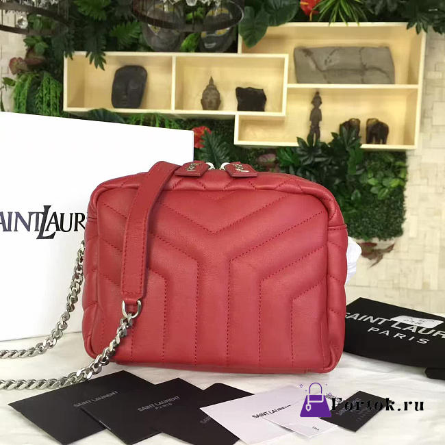 YSL CLASSIC TOY MONOGRAM BOWLING Red 4716 21cm  - 1