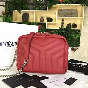 YSL CLASSIC TOY MONOGRAM BOWLING Red 4716 21cm  - 1