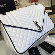 YSL ENVELOPE SATCHEL Large White 4810 31cm  - 3