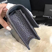 YSL SUNSET Chain Wallet Crocodile Embossed Shiny 4829 17cm  - 4