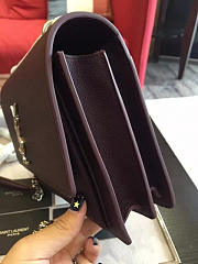 YSL SUNSET MONOGRAM Medium GRAINED LEATHER Black 4837 22cm  - 4