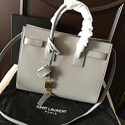 YSL Classic Sac-De-Jour Light Gray 4885 32cm  - 1