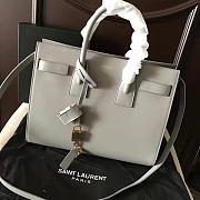 YSL Classic Sac-De-Jour Light Gray 4885 32cm  - 6