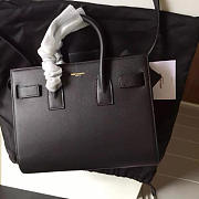 YSL Sac-De-Jour in Grained Leather Black 4893 22cm  - 2