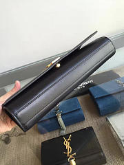 YSL MONOGRAM KATE Clutch Smooth Leather Black 4949 27cm  - 2