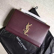YSL MONOGRAM KATE GRAIN DE POUDRE EMBOSSED LEATHER 4961 24cm  - 6