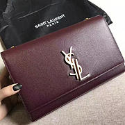 YSL MONOGRAM KATE GRAIN DE POUDRE EMBOSSED LEATHER 4961 24cm  - 5