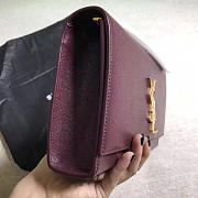 YSL MONOGRAM KATE GRAIN DE POUDRE EMBOSSED LEATHER 4961 24cm  - 4