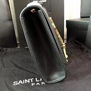 YSL MONOGRAM KATE Gold Tassel Smooth Leather Black 4983 24cm  - 4